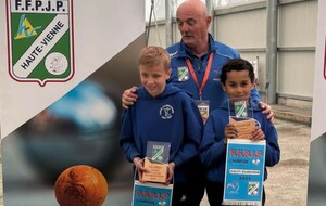 Championnat départemental doublette jeunes. 