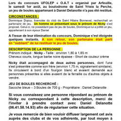 avis de recherche